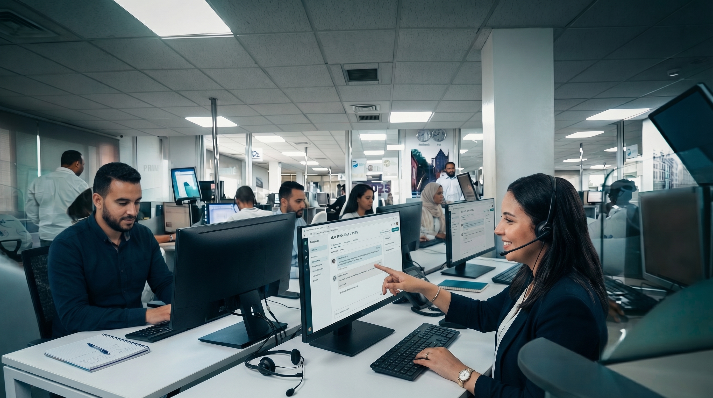 Service client CallInOut